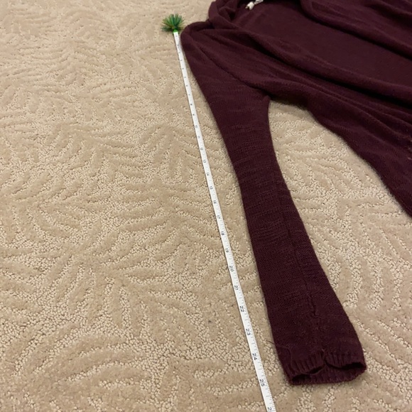 Anthropologie Moth Maroon Cardigan XSP - Picture 11 of 11